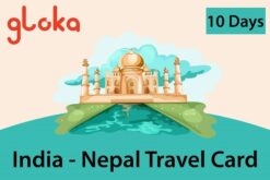 India-Nepal travel sim card 6GB Gloka
