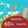 global sim card 60+ countries gloka