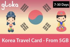 Korea data SIM Card SK Telecom 5GB-20GB Gloka