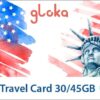 USA travel card data only W-card 30GB/ 45GB