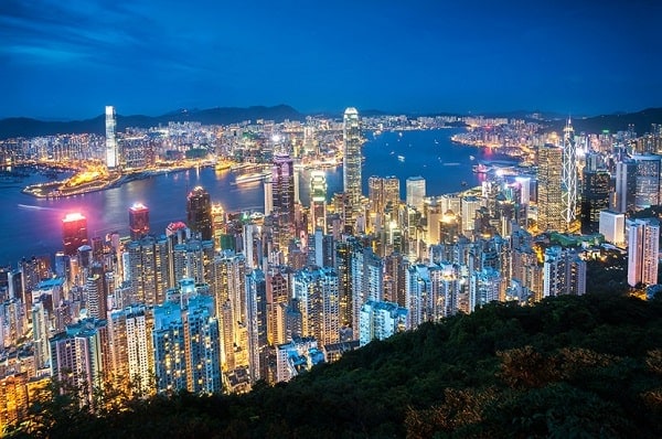 Toàn cảnh Hongkong nhìn từ đỉnh núi The Peak