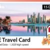 Dubai - UAE Travel sim card unlimited data Gloka