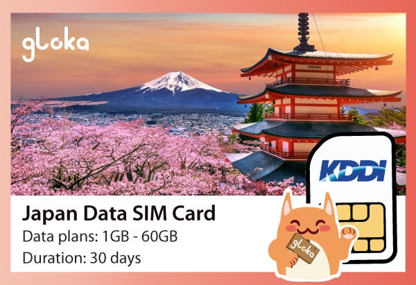 Japan data sim card KDDI