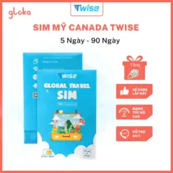Sim Du Lịch Mỹ Canada Twise, Gói 5 Ngày - 90 Ngày