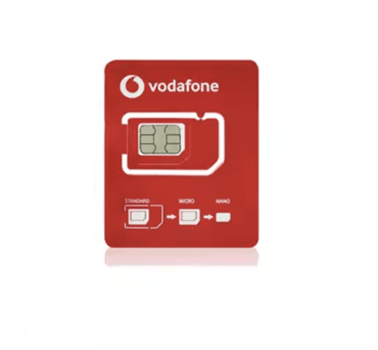 Sim chau Au Vodafone