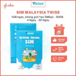 Sim du lịch Malaysia Twise gói 4 ngày - 30 ngày