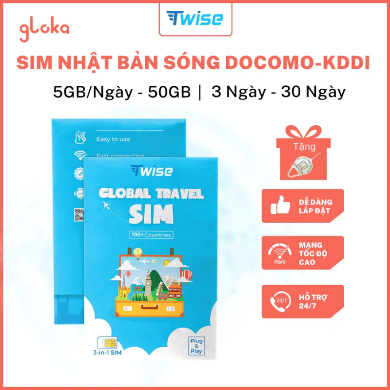 SIM Twise Docomo/KDDI